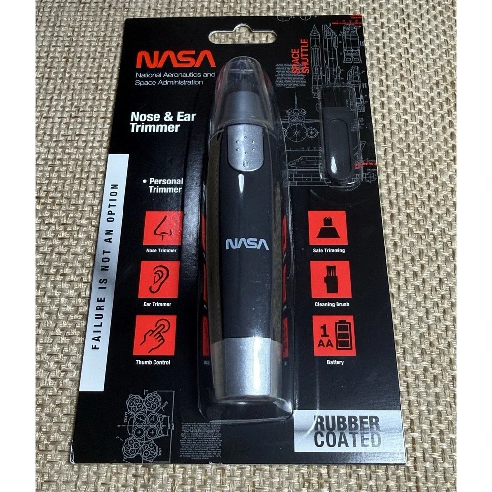 NASA Razor Set Nose Ear Trimmer Scissors Comb Razors Refill Mens Toiletry Kit